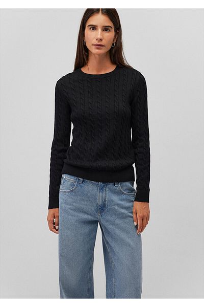 Mavi Crew Neck Black Sweater Slim Fit / Tight Cut 1710341-900