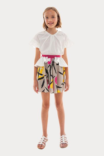 Lia Lea BG Store Girl's Off White Μπλούζα