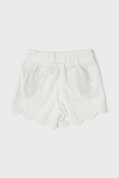 Layette BG Store Kız Bebek Beyaz Şort