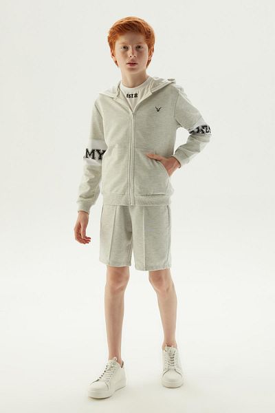Nebbati BG Store Boy's Grey αθλητική φόρμα
