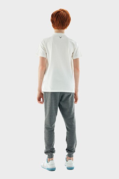 Nebbati Bg Store Boy's Ecru T-Shirt 23Pfwnb3506