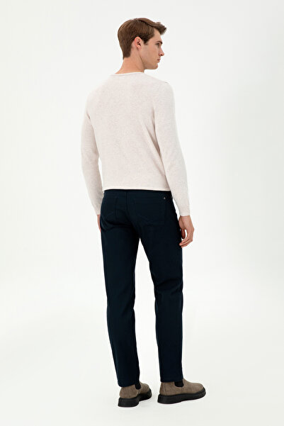 U.S. Polo Assn. Erkek Lacivert Kanvas Pantolon 50291165-VR033