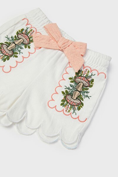 Layette BG Store Kız Bebek Beyaz Şort