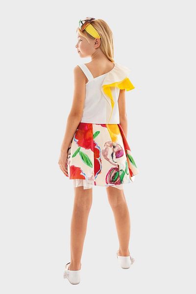 Lia Lea Bg Store تنورة زهرية للفتيات