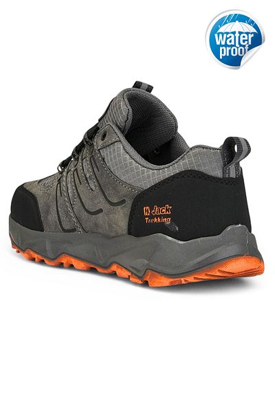 Zerenyus Ανδρικά παπούτσια Trekking Outdoor - Αδιάβροχα, Καπνιστό Πορτοκαλί