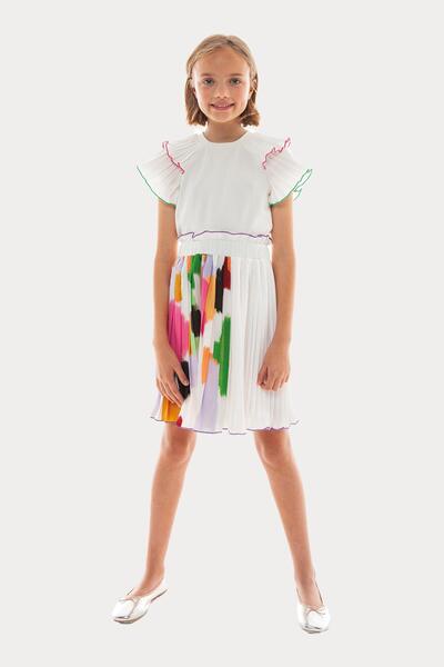 Lia Lea Bg Store تنورة بناتي منقوشة