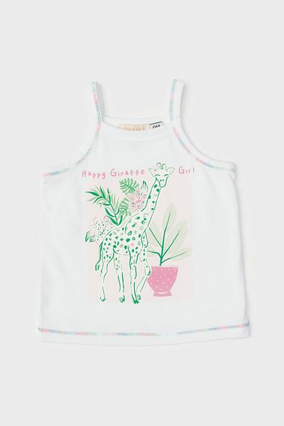 GB Baby Bg Store Baby Girl White Tank Top