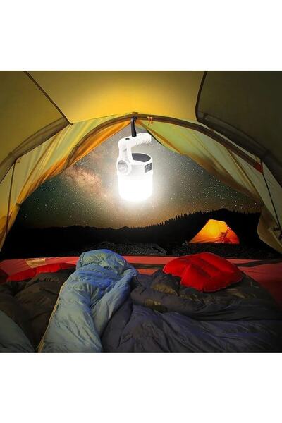 AKIN PAZAR Led Fener Taşınabilir Kamp Işık Açık Çadır Işığı Acil Durum Işıkla...