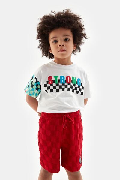 Nebbati بي جي ستور شورت أحمر للأولاد 23ss1nb3157