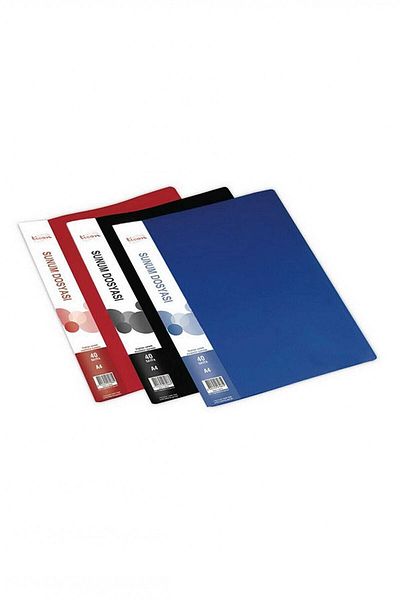 Ticon 40 Pieces of Presentation Files 3 Pieces (BLACK-RED-BLUE)