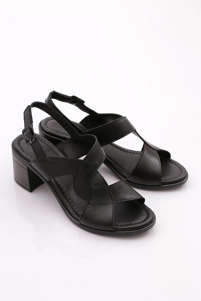 DGN Sandale cu toc pentru femei - negru 256135108
