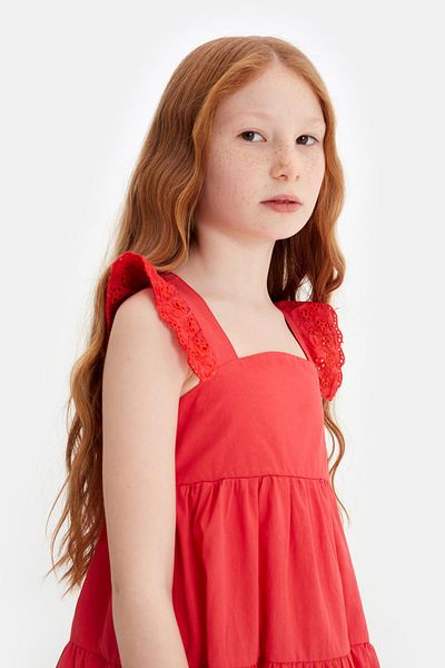 Tyess Bg Store Girl's Red Dress 23Ss0Tj4909