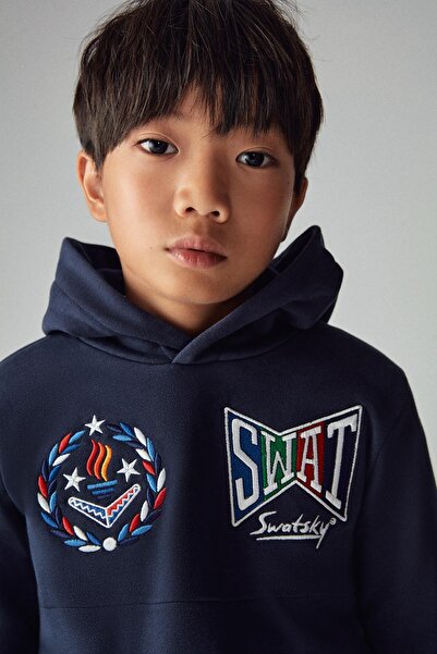 SWATSKY Bg Store Erkek Çocuk Lacivert Sweatshirt 23pfwsw1562