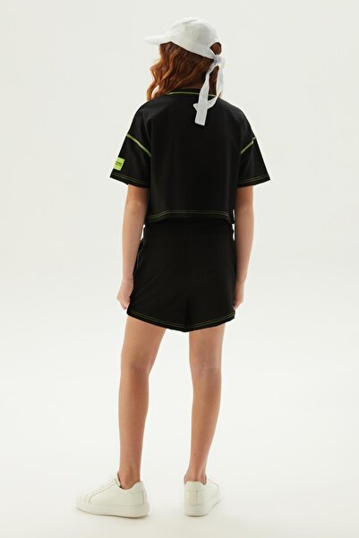 Tyess BG Store Kız Çocuk Siyah Şort