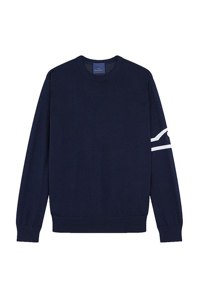 PAUL&SHARK Men's Long Sleeve Relaxed Cut Navy Blue Sweater 14311023 -234