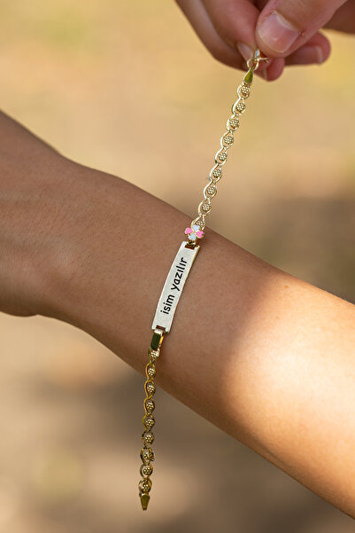 Çgk Çiğdem Gürel Kuyumculuk 14 Ayar Yoncalı Çocuk Künyesi