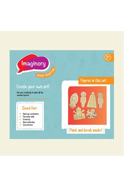 Imaginory Alice And Grace Imaginory Wooden Painting Set - Space