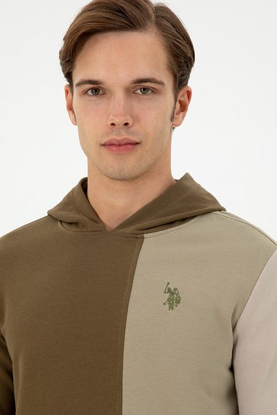 U.S. Polo Assn. Men's Khaki Sweatshirt 50293451 -Vr027