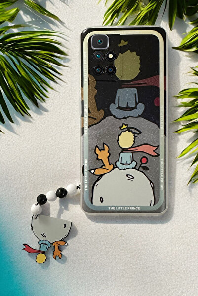 Spoyi Xiaomi Redmi 10 2022 Küçük Prens Tasarımlı Charmlı Telefon Kılıfı