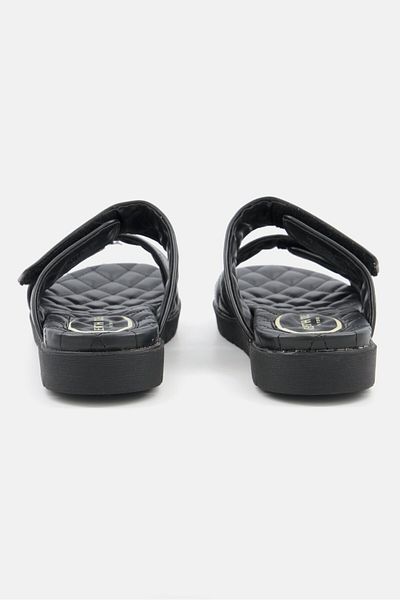 Kenneth Cole Women Medium Reeves Quilted 2 Band Slipper, Black