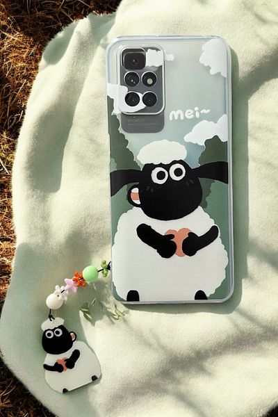 Spoyi حافظة هاتف Xiaomi Redmi 10 2022 بتصميم خروف مع سحر