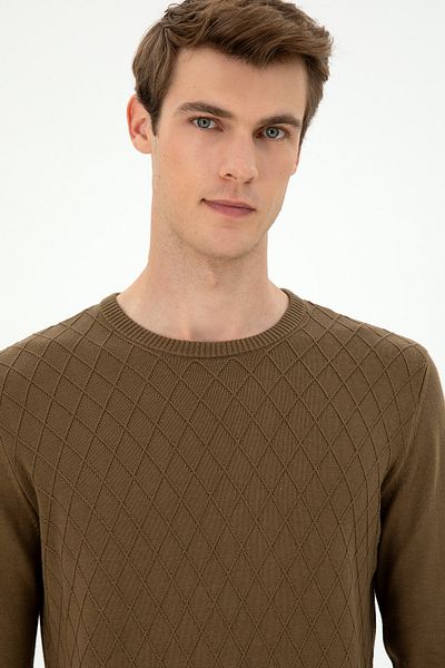 U.S. Polo Assn. Men's Khaki Sweater 50297055 -Vr027