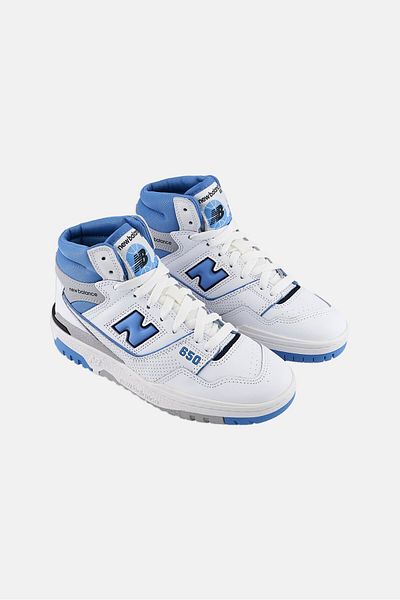 New Balance Kids Boy Bb650rck Lace Up Outdoor Shoe, White Combo