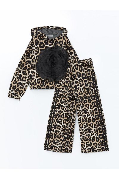 Little Star Girl's Leopard Suit