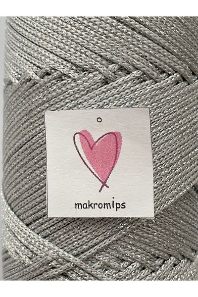 Makromİps Γυαλιστερό βραδινό φόρεμα - Sımkış Polyester Macrame, Chic Weft (1 mm200gr220 m) Supla Canta Hobby Hand Knitting