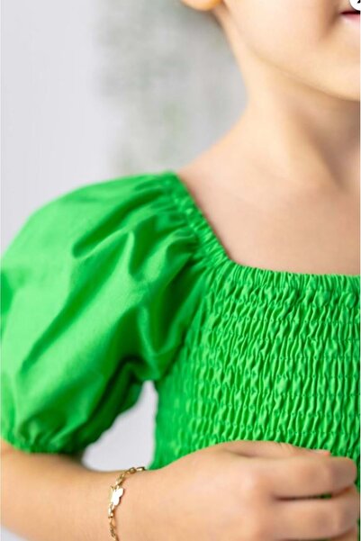 Zeyland Green Girl's Dress Green