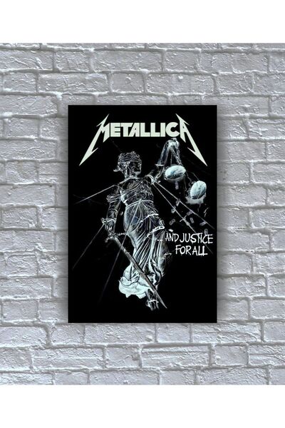 icase Metallica και Justice For All Μουσικό συγκρότημα Εκτύπωση αφίσας Πίνακα...