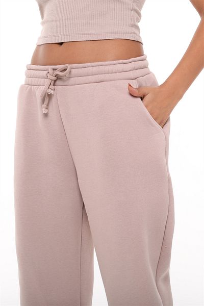 TF The Fancy For You Fancy Women's 100% Cotton Plain Basic Standard Fit Sweatpants with Fleece Inside