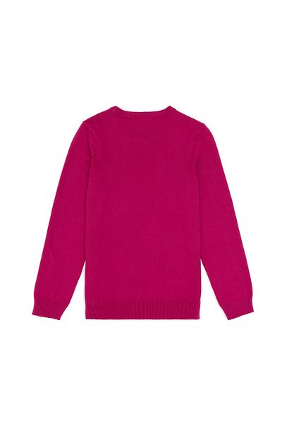 U.S. Polo Assn. Pulover de bază pentru fetiță, verde apă, cu gâtul turn 50293586 -vr253