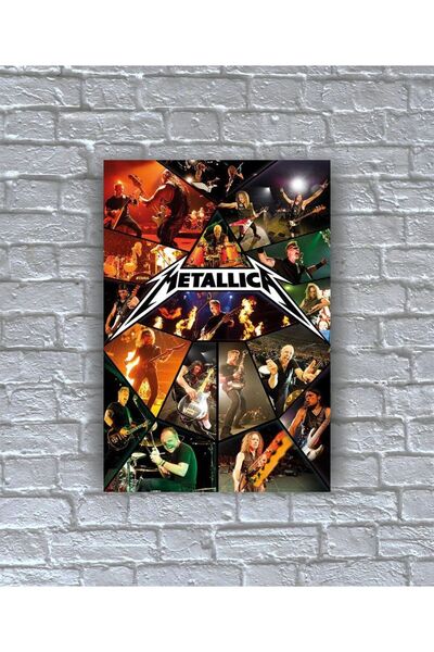 icase Metalica Live Grup Üyeleri Müzik grubu Poster Baskı Tablo büyük