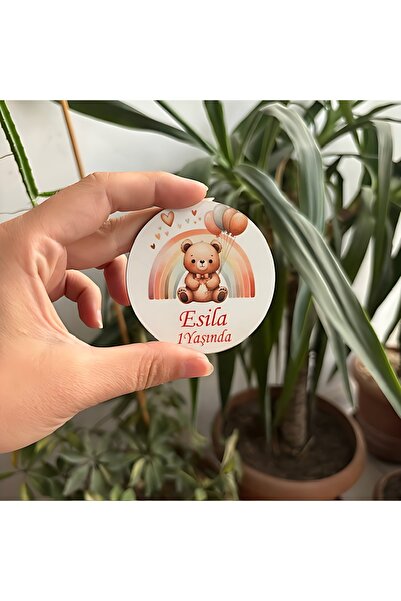 fabriflow exclusive 25adet Bebek Kız  Hoşgeldin 1,2,3,4 Yaş Magnet  Bebek Hed...