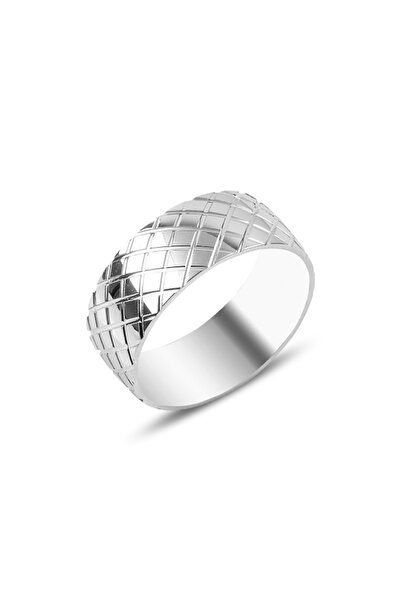 Genel Markalar BAKLAVA DESENLİ GÜMÜŞ ALYANS - GYS - 21