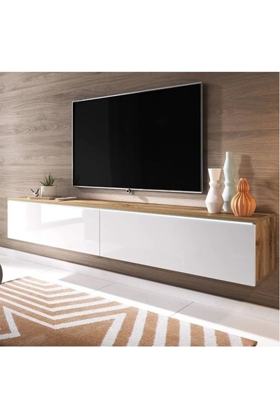 Mozide MDF White Oak  TV Ünitesi