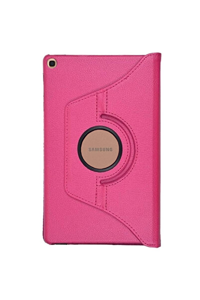 Smart Tech Samsung Galaxy Tab T510 Döner Stand Tablet Kılıfı Pembe