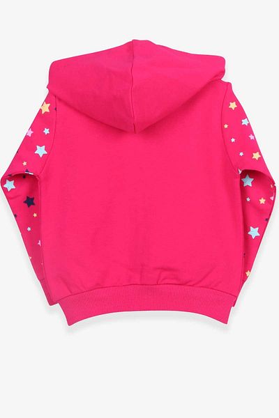 Breeze Girl's Cardigan Sleeves Patterned Printed 1-4 Years, Fuchsia