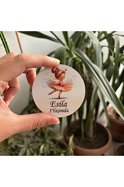 fabriflow exclusive 25adet Bebek Kız  Hoşgeldin 1,2,3,4 Yaş Magnet  Bebek Hed...