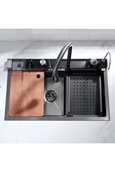 Genel Markalar Dijital Lüks Şelale Tasarımlı Akıllı Eviye As3547 75×45 Cm. An...