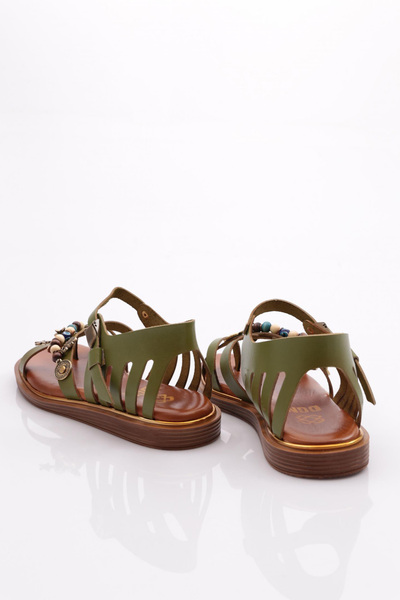 DGN Women's Closed Back Star Decorated Sandals Avocado 4183289