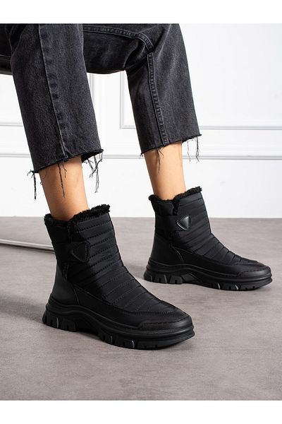 Alemdar Shoes Γυναικείες μπότες PAX Μαύρες χωρίς φερμουάρ
