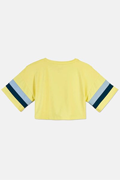 Tchibo Kids Girl Sportswear Fit Performance Cropped Top, Yellow