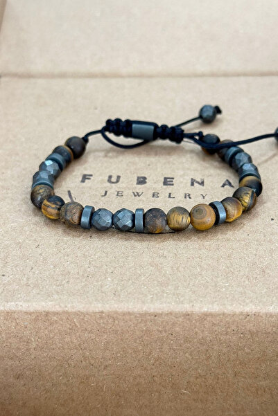 Fubena Adjustable Natural Stone Men's Bracelet