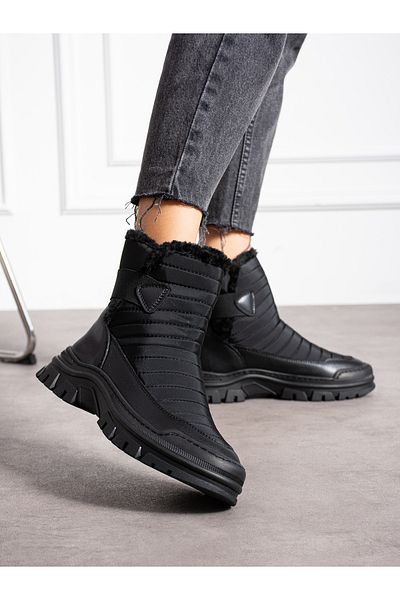 Alemdar Shoes Γυναικείες μπότες PAX Μαύρες χωρίς φερμουάρ
