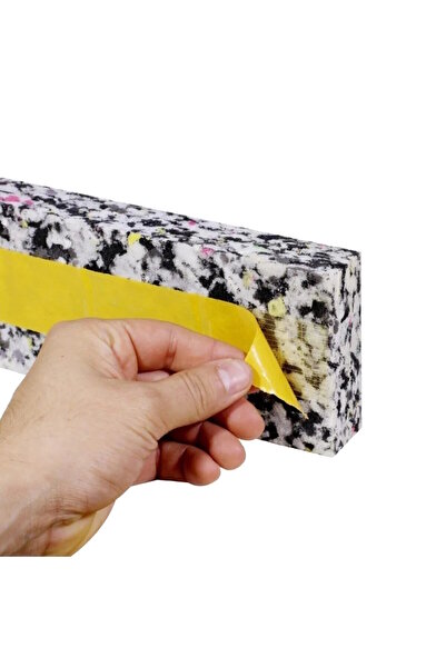 TÜRKELİ Desenli Yapışkanlı Kapı Altı Isı ve Ses Yalıtım Süngeri Eşik Süngeri 2,5 cm x 8 cm x 90cm