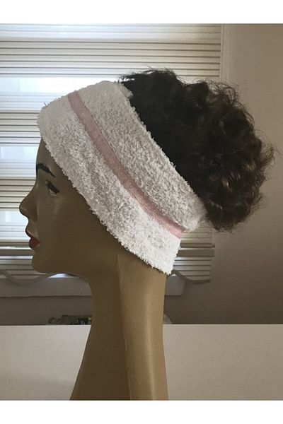 Bonvii Int Towel Wristband Double Hair Band Buckle Set Face Washing Sports Spa Armband 100% Cotton