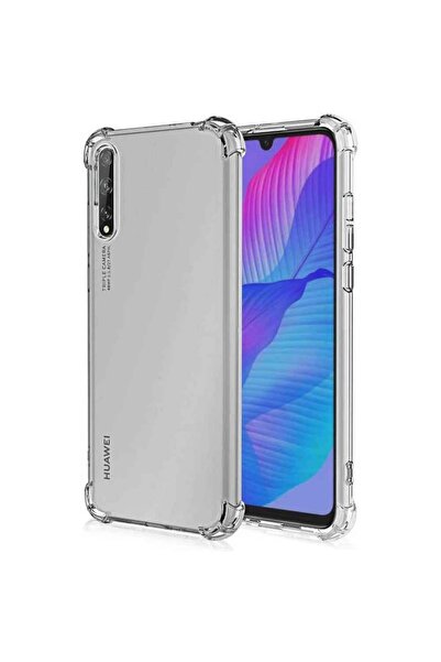 Smart Tech Huawei Y8p Shock Absorbing Darbe Emicili Şeffaf Silikon Kılıf
