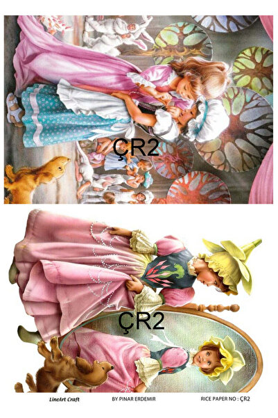 LİNEART سلسلة كاريكاتير - ورق تزيين نحاسي مقاس 29 × 42 سم، رقم: CHR2